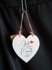 Deko-Herz/Spruch/aufgesetztes rotes Herz/neu/10 cm (3)