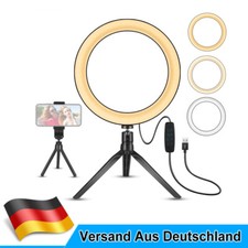 6" LED Ringlicht Ringleuchte Lampe Handyhalter Kit Selfie mit Stativ Fotografie