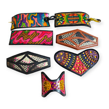 Haarspange für Damen aus Leder - Konvolut- 7 Stück Handarbeit