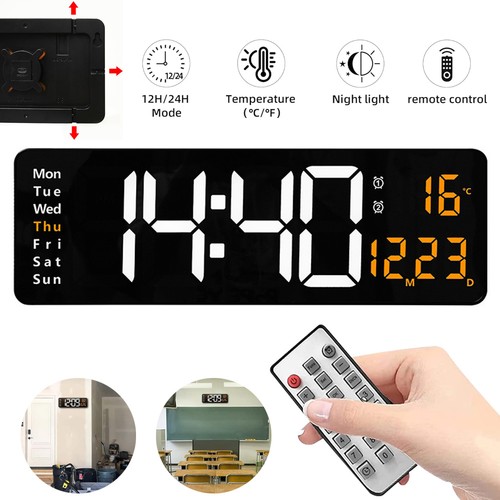 Große digitale wanduhr - große,