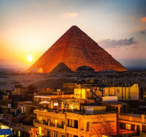 Wandbild pyramide von - von, gizeh