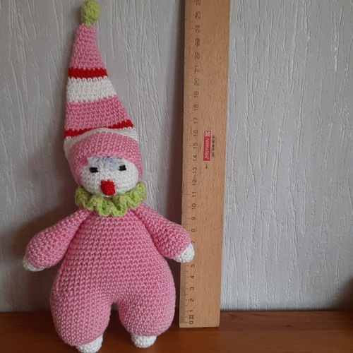 Häkelfigur schlummerle rosa - häkelfigur,