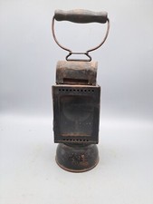 orig. alte Karbidlaterne DR Deutsche Reichsbahn  Leipzig Werk Karbidlampe 01