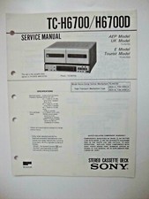 TC-H6700 ORIGINAL SONY SERVICE