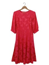 MOSHAMMER Cocktailkleid Damen Kleid Gr. DE 46 rot Casual-Look