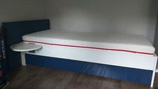 Funktionsbett 90x200, Jugendbett mit Zusatzbett/Schublade