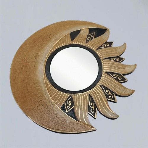 Spiegel sonne mond antik art - spiegel,