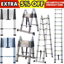 2-5m Mehrzweckleiter Teleskopleiter Stehleiter Aluleiter Ausziehleiter mit Haken