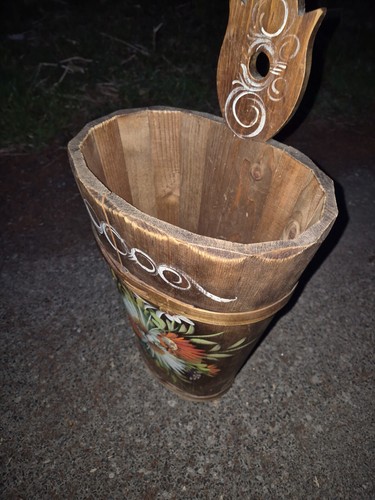 Holzgefäß butterfass - holzgefäß,