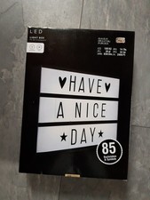 LED Lightbox mit 85 Buchstaben + Zeichen