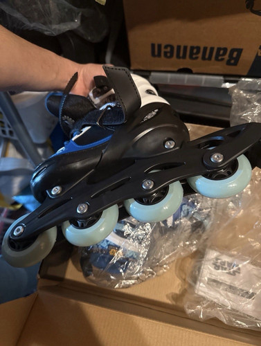 Inline skates schwarz blau - schwarz/blau, mit