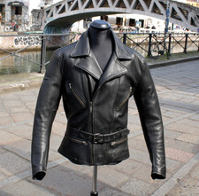 Herren lederjacke biker