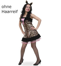 Hot Cat 1tlg. Sexy Katzenkostüm Leopard Minikleid JGA 121053013