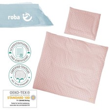 Roba Bettwäsche für Wiege & Stubenwagen 80x80/35x40cm Lil Planet Rosa Mauve NEU