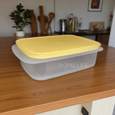 TUPPERWARE COOL`N FRESH BEHÄLTER 1,5 L + VERSCHLUSS GELB KÜHLSCHRANK VORRATSDOSE