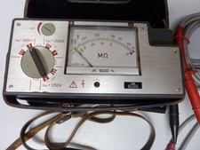 Hartmann & Braun Elima Hochspannungs Isolationsmesser JK5000N , Kurbelinduktor