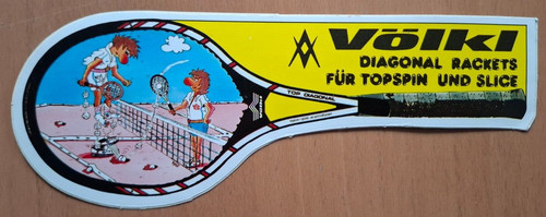 Aufkleber völkl tennis - aufkleber, "völkl