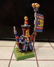 Vintage GW Warhammer : Chaos Zwerg mit Standarte / Flagge - Dwarf