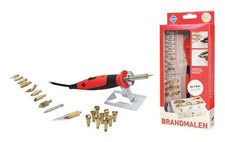 Pebaro Brandmal-Set mit An/Aus Kolben und 20 Aufsätzen - 0262