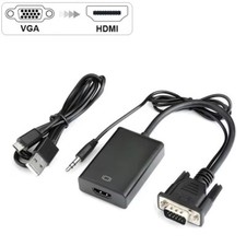 VGA auf HDMI Adapter mit Audio Full HD 1080p VGA zu HDMI Konverter PC Laptop