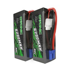 2x Ovonic 14.8V 80C 6200mAh 4S LiPo Akku EC5 für RC Auto 1/10 Arrma Monster LKW