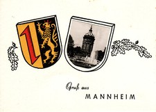 AK Mannheim Wasserturm echt
