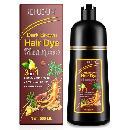 Dunkelbraun haarfärbeshampoo - dunkelbraun,