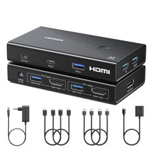 HDMI KVM Switch 2 PC 1 Monitor