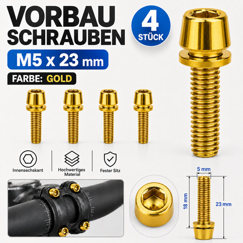 Vorbau schrauben 23 mm - m5, x