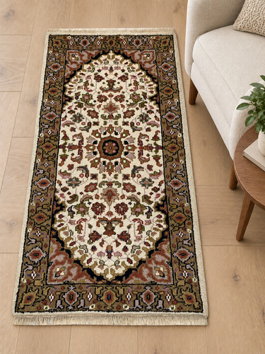 Orientteppich 70x140 beige - 70x140,