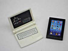 Laptop und Tablet + 2 Teile + Computer + Zubehör für Büro Wohnen Möbel Playmobil