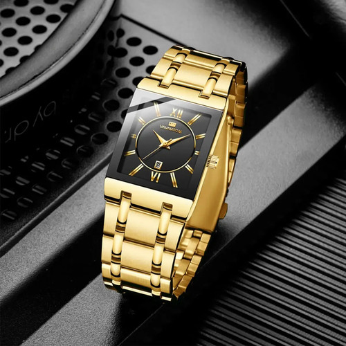Herren uhr business rechteckig - uhr,