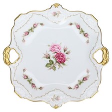 Gebäckschale mit Griffen Kaiser Marie Antoinette Moosrose