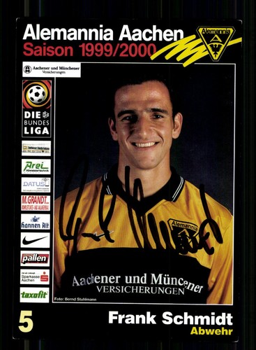 Frank schmidt autogrammkarte - frank,