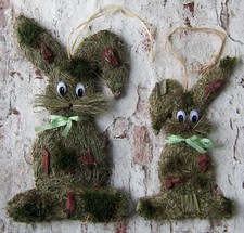 Hase Heu zum aufhängen 33-40cm Osterdeko Türdeko Türkranz Ostern Heufigur Hasen