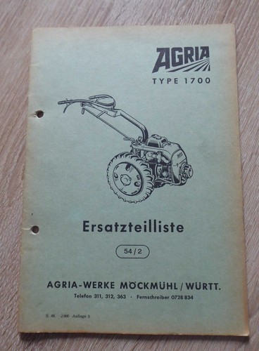 Agria einachsschlepper 1700 - agria,