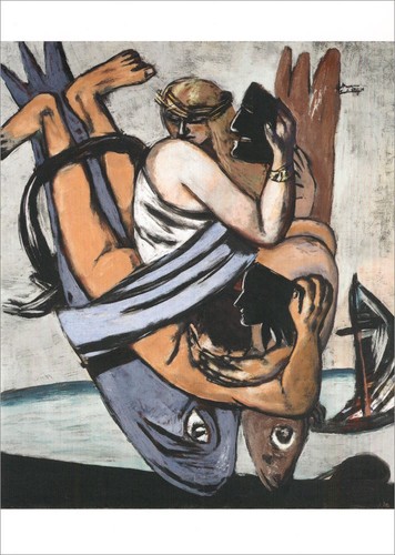 Kunstkarte max beckmann reise - max, "reise