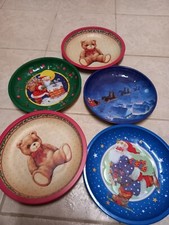 5x  Weihnachtsteller Blech