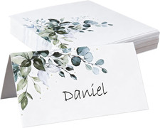 50 Stück Tischkarten grüne