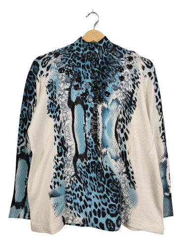 Futura moda strickshirts blau - moda,