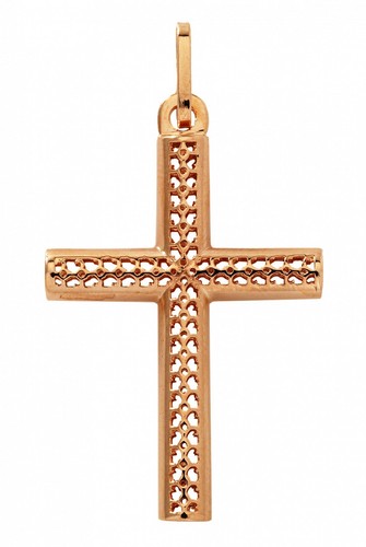 585 rotgold kreuz russisch - 585,