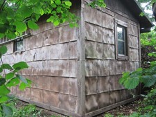 Holzhütte Gartenlaube