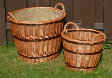 Kaminkorb Holzkorb  Kartoffelnkorb  Korb Weide Kiepe Gartenkorb Erntekorb WIKLER