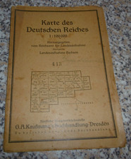 alte Landkarte Deutsches Reich Sachsen 443 Dippoldiswalde 1926  Messtischkarte