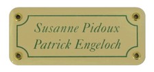 Emaille namensschild 140 60 - emaille-namensschild-140,