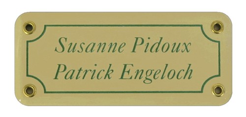 Emaille namensschild 140 - x, 60