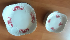 Bavaria Edelstein 7 Teile Desert Platte Teller Goldrand quadratisch