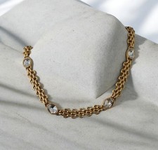 Monet Halskette vergoldet