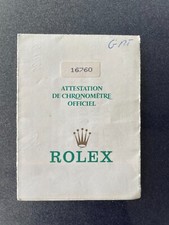 Rolex Garantie Zertifikat - GMT 16760 - ORIGINAL !!!