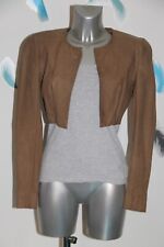 Jacke Bolero Kurz aus Wildleder Jeans Sebastien Vasall Größe 42 Fr Wert 195 Euro